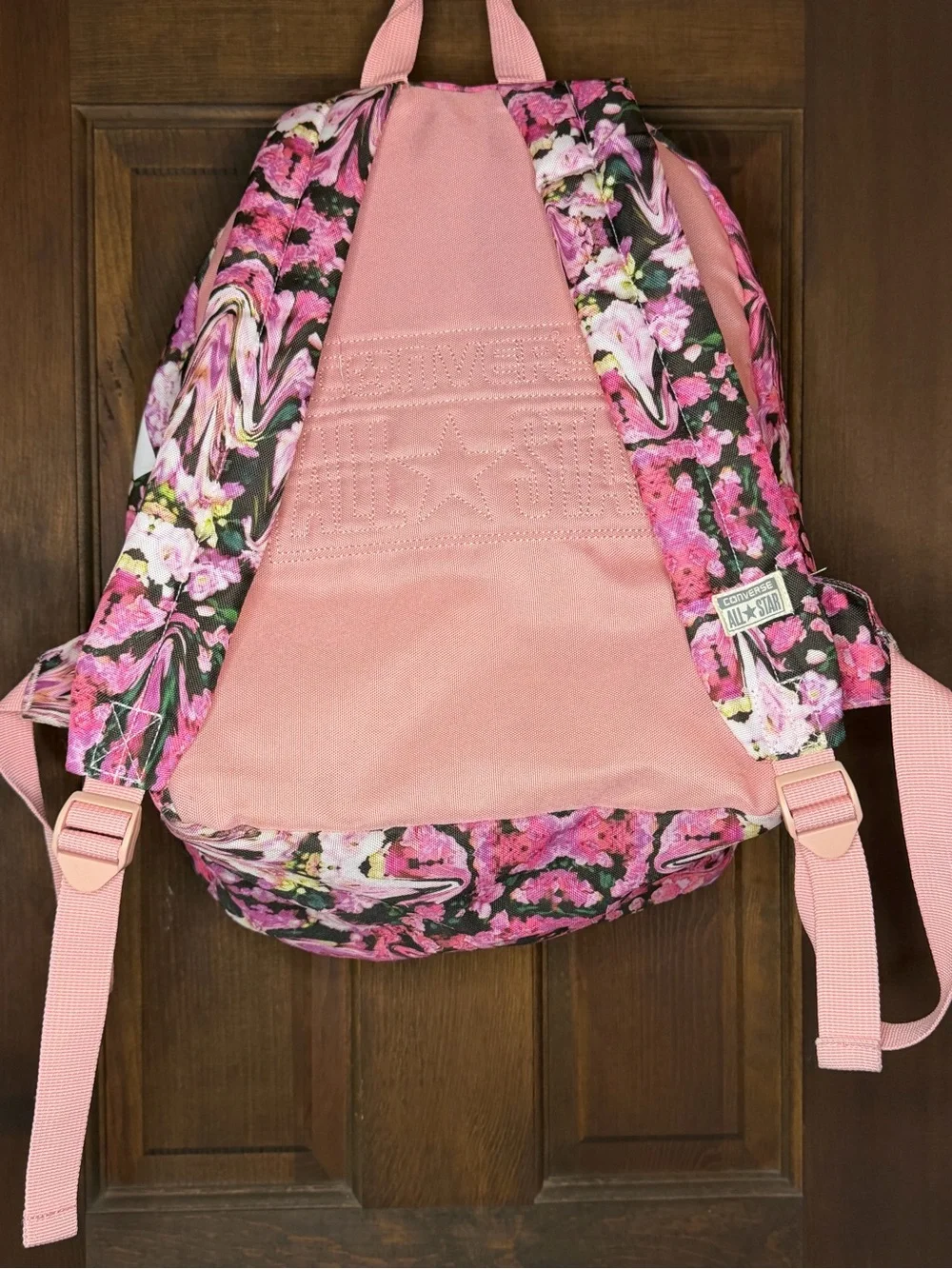 Converse Chuck Taylor All Star Pink Floral Psychedelic Swirl Backpack 11x15